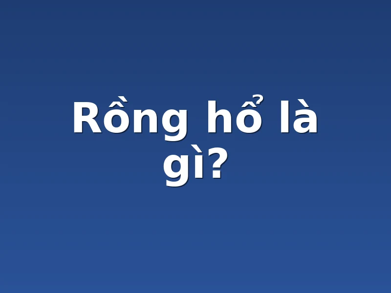 Rồng hổ là gì?